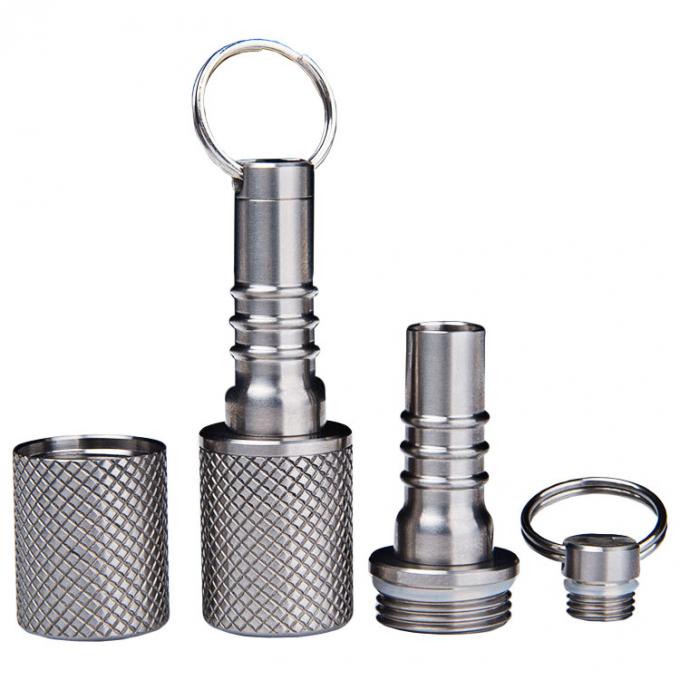 Wasserdichter Pillen-Kasten-Kasten-Flaschen-Aluminiumschlüssel Ring Holder
