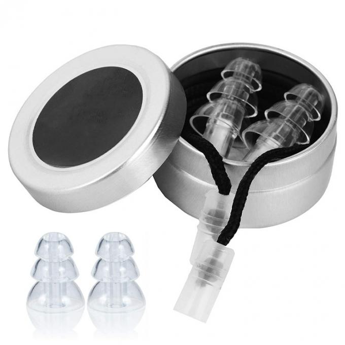 Cnc-Aluminiumohrenstöpsel asphaltiert Fall-Teil-Schlüsselanhänger-Stecker-Ohrenpfropfenschlüsselkette