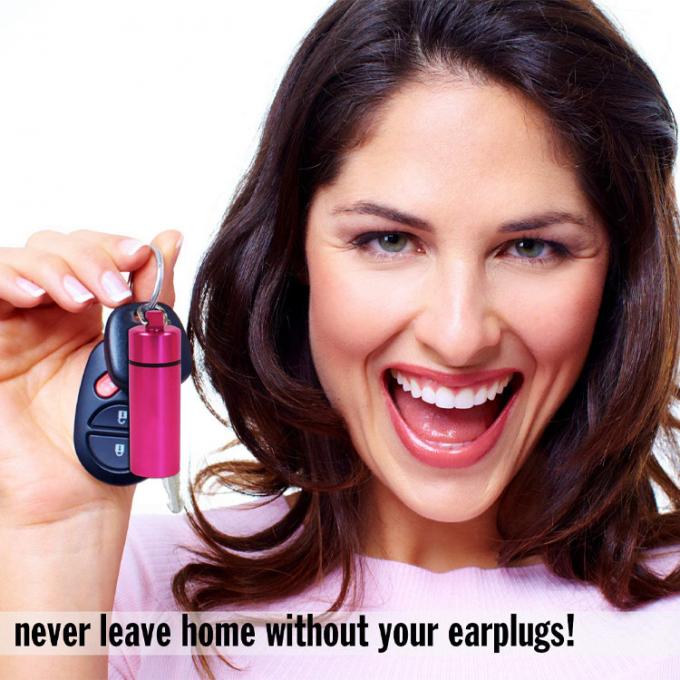 Ohrenpfropfen-Aluminiumschutz-Fall-Rohr für Ohrenpfropfen-Geräusche